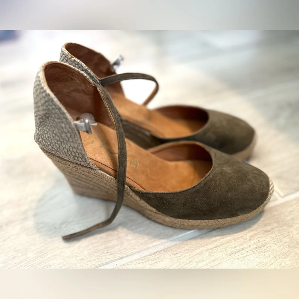 New UNISA Size 38 High Wedge Espadrille Made In Spain - Picture 3 of 4